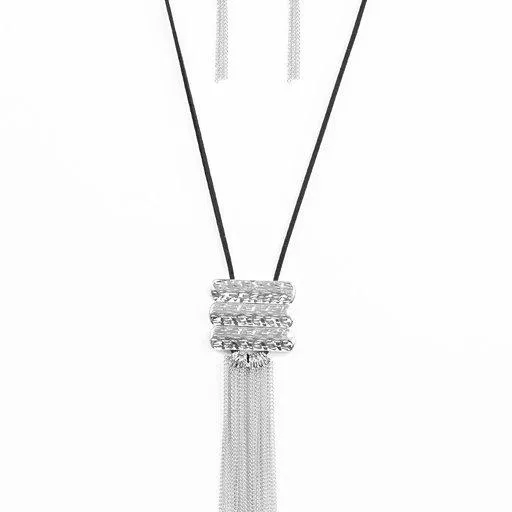 Necklaces Paparazzi Necklace All About ALTITUDE Black Paparazzi Jewelry