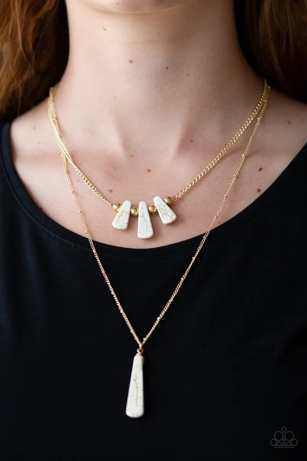 Necklaces Paparazzi Necklace Basic Groundwork Gold Paparazzi Jewelry