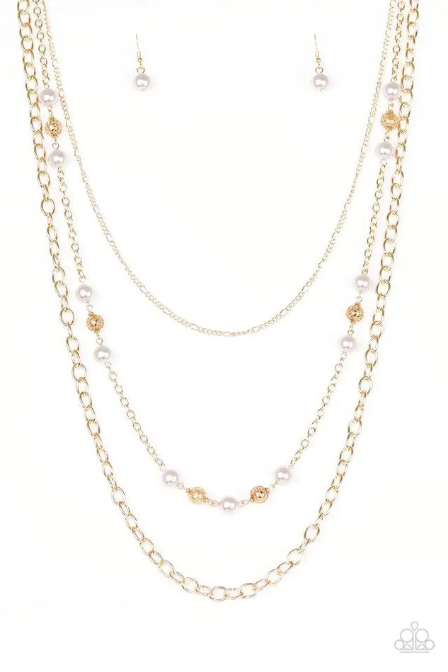 Necklaces Paparazzi Necklace Classical Cadence Gold Paparazzi Jewelry