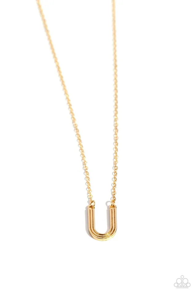 Necklaces Paparazzi Necklace Leave Your Initials Gold U Paparazzi Jewelry Necklaces Paparazzi Necklace Leave Your Initials Gold U Paparazzi Jewelry