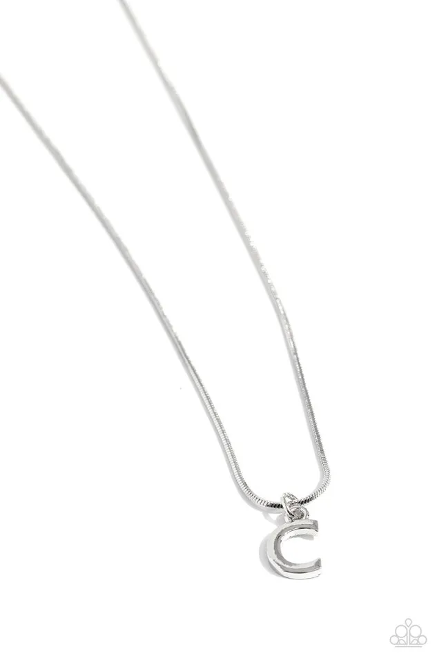 Necklaces Paparazzi Necklace Seize the Initial Silver C Paparazzi Jewelry Necklaces Paparazzi Necklace Seize the Initial Silver C Paparazzi Jewelry