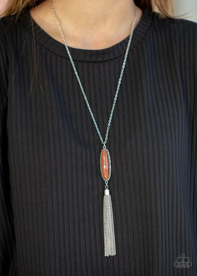Necklaces Paparazzi Necklace Stay Cool Orange Paparazzi Jewelry
