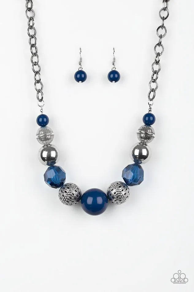 Necklaces Paparazzi Necklace Sugar Sugar Blue Paparazzi Jewelry