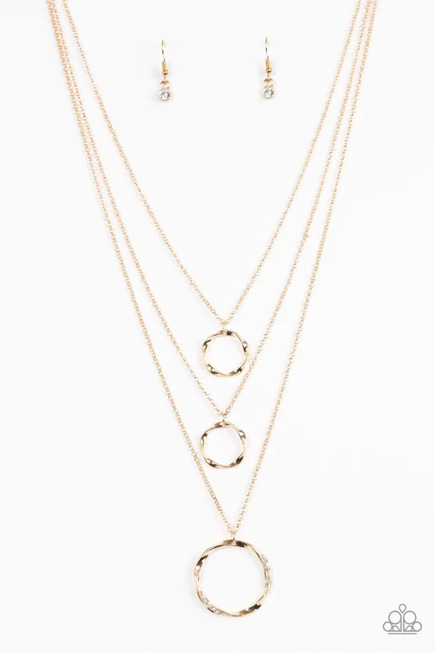 Necklaces Paparazzi Necklace Timelessly Twisted Gold Paparazzi Jewelry