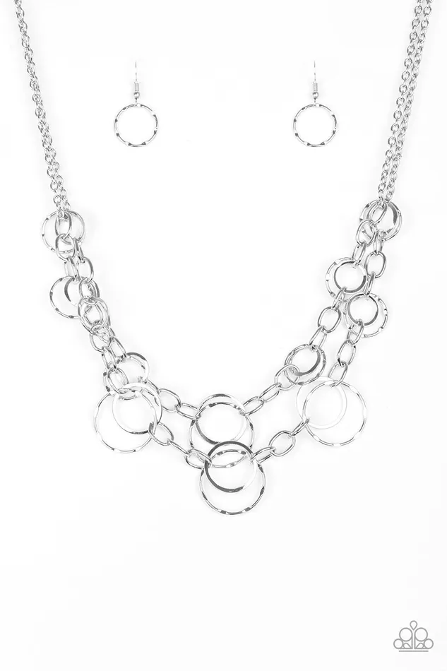 Necklaces Paparazzi Necklace Urban Center Silver Paparazzi Jewelry