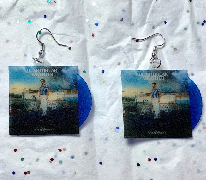 Niall Horan Heartbreak Weather Vinyl Album Handmade Earrings Sam Makes Things Earrings