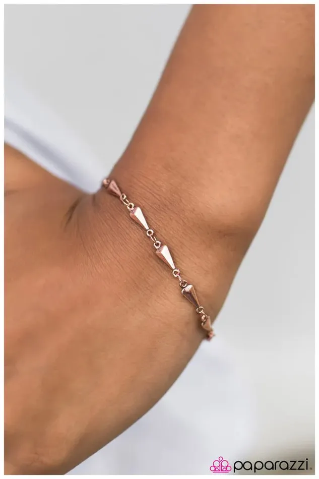 Paparazzi Bracelet A Little Bit of Heaven Copper Paparazzi Jewelry Bracelets