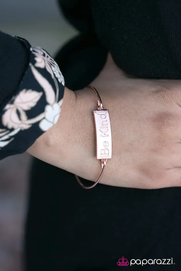 Paparazzi Bracelet Be Kind Copper Paparazzi Jewelry Bracelets