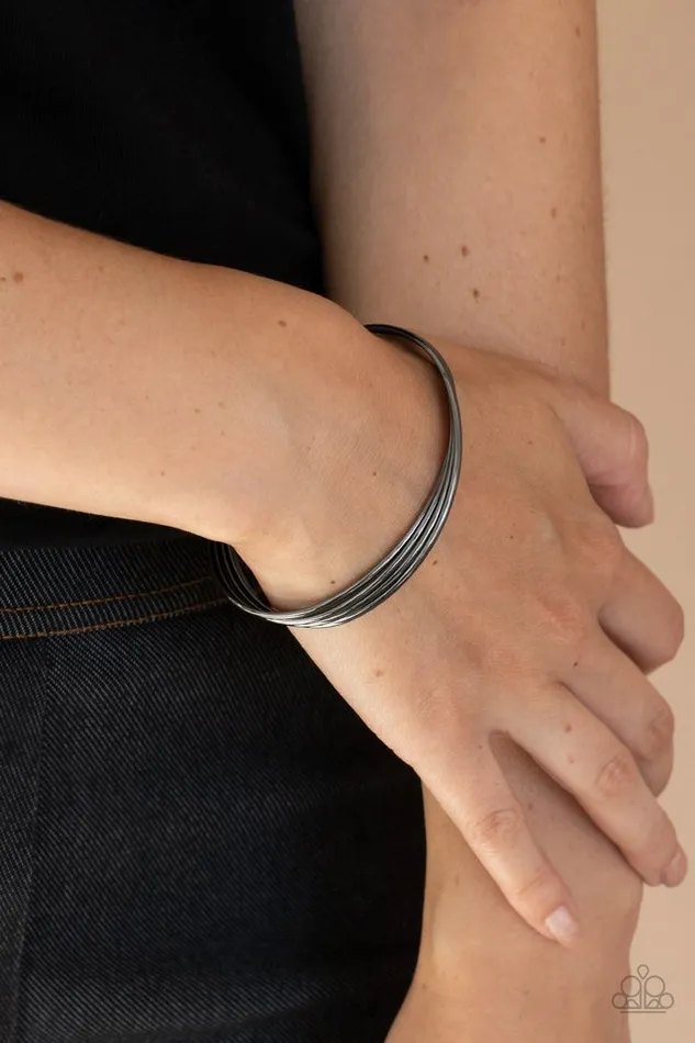 Paparazzi Bracelet Bringing Basics Back Black Paparazzi Jewelry Bracelets