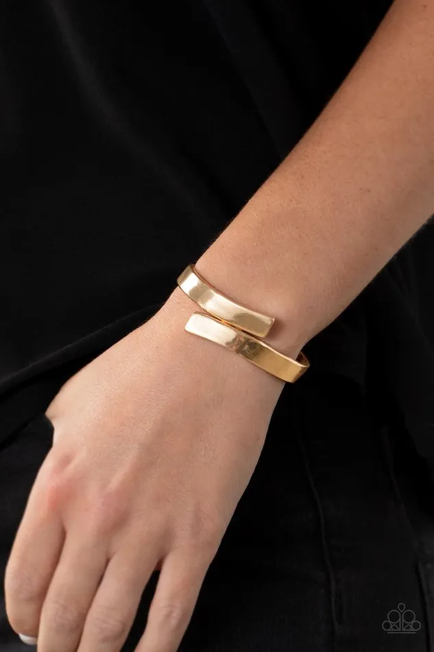 Paparazzi Bracelet Dare to Flare Gold Paparazzi Jewelry Bracelets