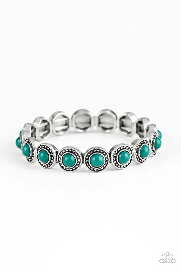 Paparazzi Bracelet Globetrotter Goals Green Paparazzi Jewelry Bracelets
