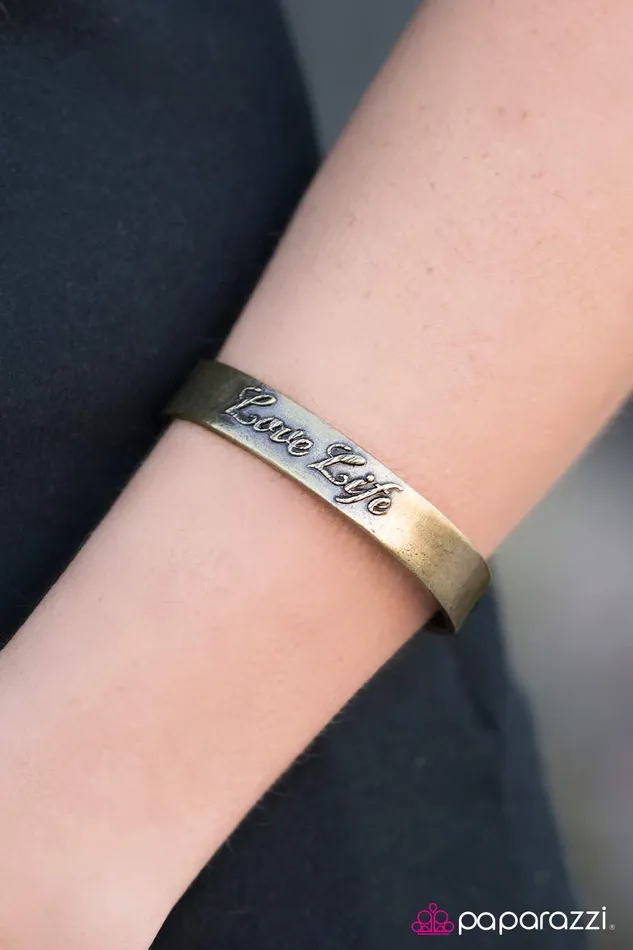 Paparazzi Bracelet Live To The Fullest Brass Paparazzi Jewelry Bracelets