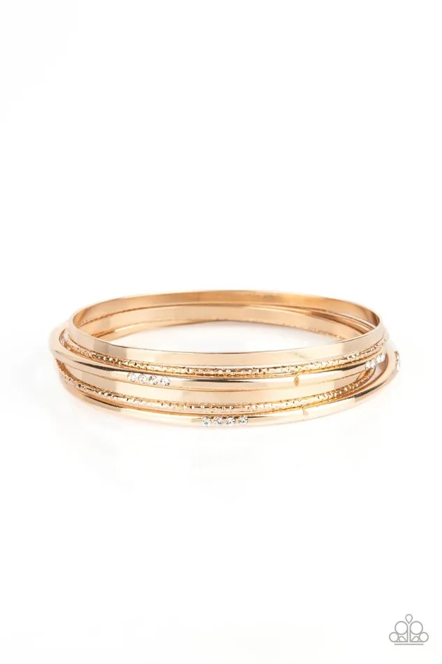 Paparazzi Bracelet Lock STACK and Barrel Gold Paparazzi Jewelry Bracelets Paparazzi Bracelet Lock STACK and Barrel Gold Paparazzi Jewelry Bracelets