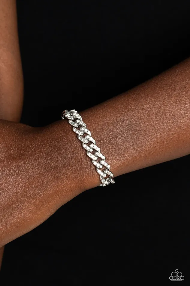 Paparazzi Bracelet Mecca Metro White Paparazzi Accessories Bracelets