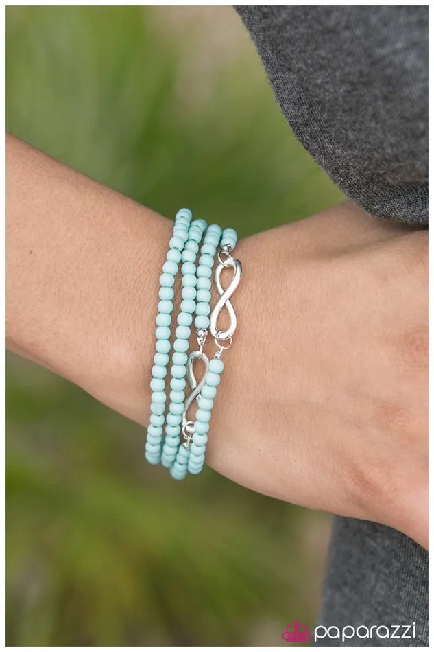 Paparazzi Bracelet One Day At A Time Blue Paparazzi Jewelry Bracelets