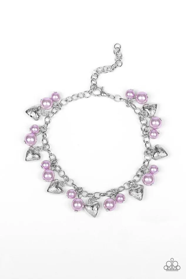Paparazzi Bracelet One Of A KindHEARTED Purple Paparazzi Jewelry Bracelets