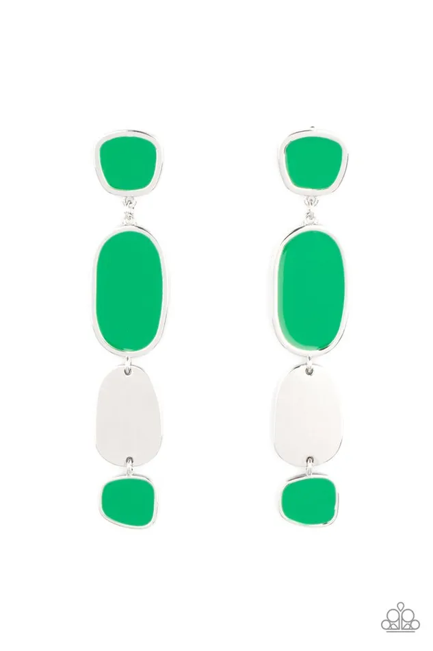 Paparazzi Earring All Out Allure Green Paparazzi Jewelry Earrings Paparazzi Earring All Out Allure Green Paparazzi Jewelry Earrings