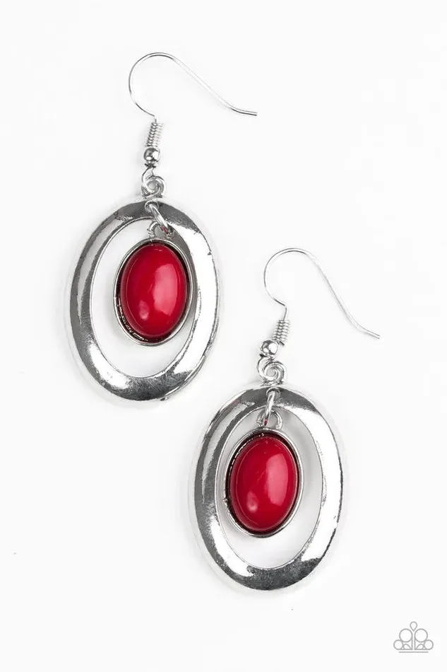 Paparazzi Earring BEADiful Stranger Red Paparazzi Jewelry Earrings