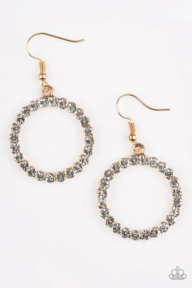 Paparazzi Earring Bubblicious Gold Paparazzi Jewelry Earrings