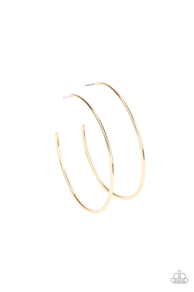 Paparazzi Earring Can I Get a HOOP HOOP Gold Paparazzi Jewelry Earrings Paparazzi Earring Can I Get a HOOP HOOP Gold Paparazzi Jewelry Earrings