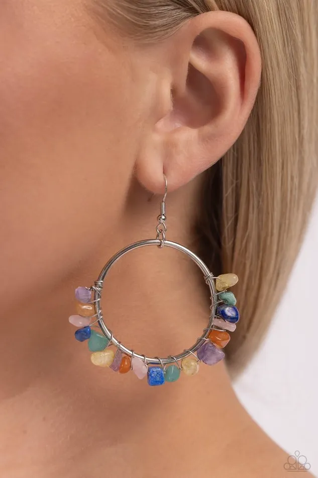 Paparazzi Earring Handcrafted Habitat Multi Paparazzi Jewelry Earrings