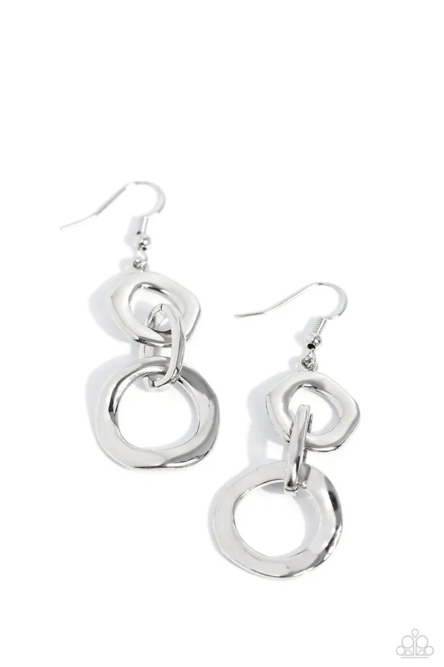 Paparazzi Earring Metro Machinery Silver Paparazzi Jewelry Earrings Paparazzi Earring Metro Machinery Silver Paparazzi Jewelry Earrings