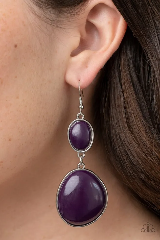 Paparazzi Earring Soulful Samba Purple Paparazzi Jewelry Earrings