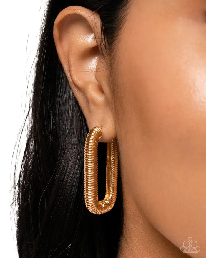 Paparazzi Earring Spiral Supply Gold Paparazzi Jewelry Earrings