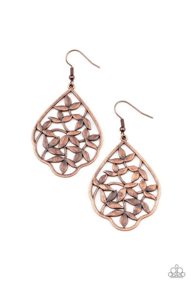 Paparazzi Earring Taj Mahal Gardens Copper Paparazzi Jewelry Earrings Paparazzi Earring Taj Mahal Gardens Copper Paparazzi Jewelry Earrings