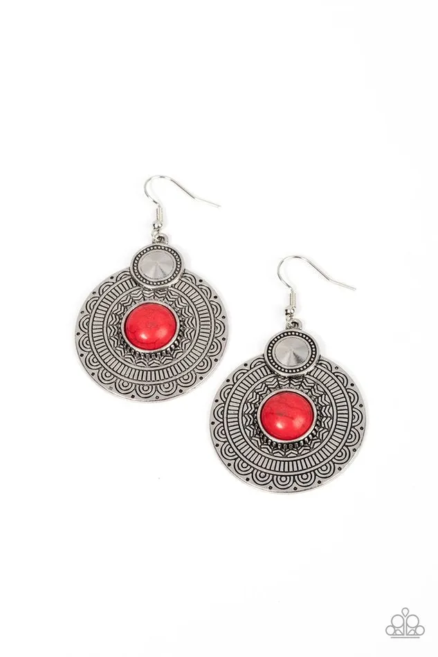 Paparazzi Earring Terra Throwdown Red Paparazzi Jewelry Earrings Paparazzi Earring Terra Throwdown Red Paparazzi Jewelry Earrings