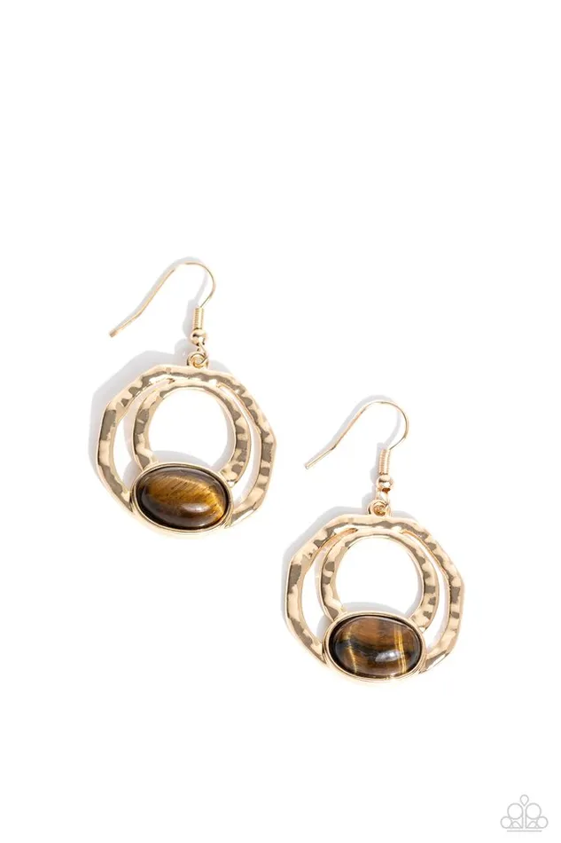 Paparazzi Earring Terrestrial Retreat Brown Paparazzi Jewelry Earrings Paparazzi Earring Terrestrial Retreat Brown Paparazzi Jewelry Earrings