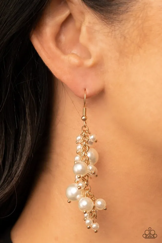 Paparazzi Earring The Rumors are True Gold Paparazzi Jewelry Earrings