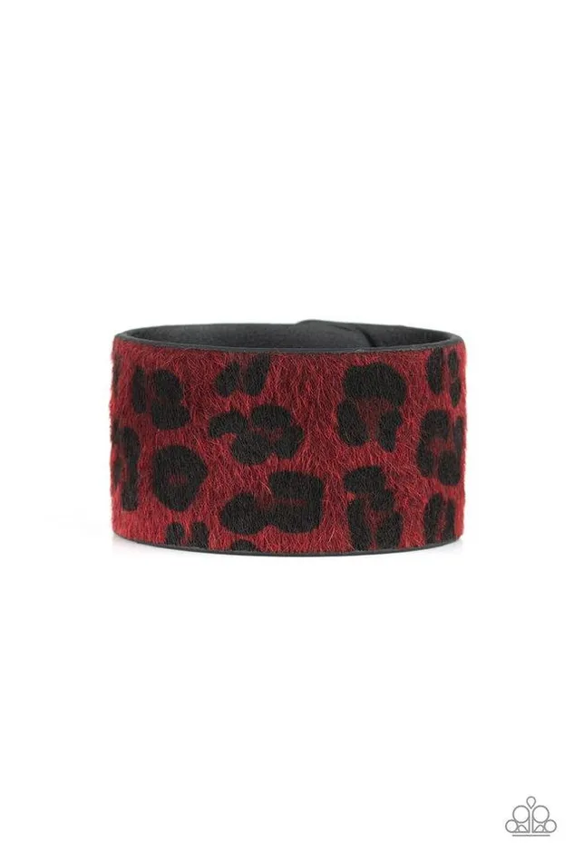 Paparazzi Jewelry Bracelets Paparazzi Bracelet Cheetah Cabana Red