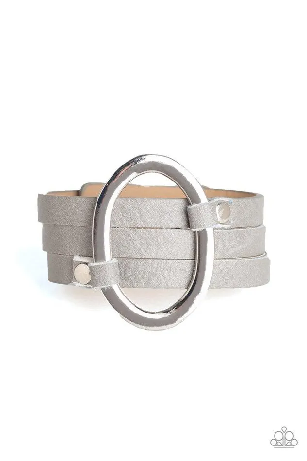 Paparazzi Jewelry Bracelets Paparazzi Bracelet Cowgirl Cavalier Silver