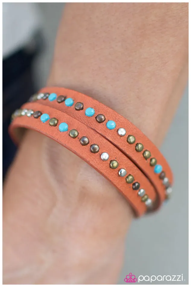 Paparazzi Jewelry Bracelets Paparazzi Bracelet Cowgirl Up Orange