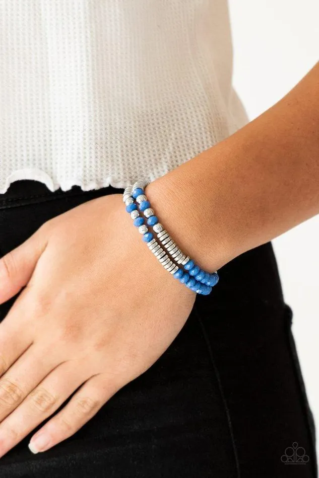 Paparazzi Jewelry Bracelets Paparazzi Bracelet Downright Dressy Blue