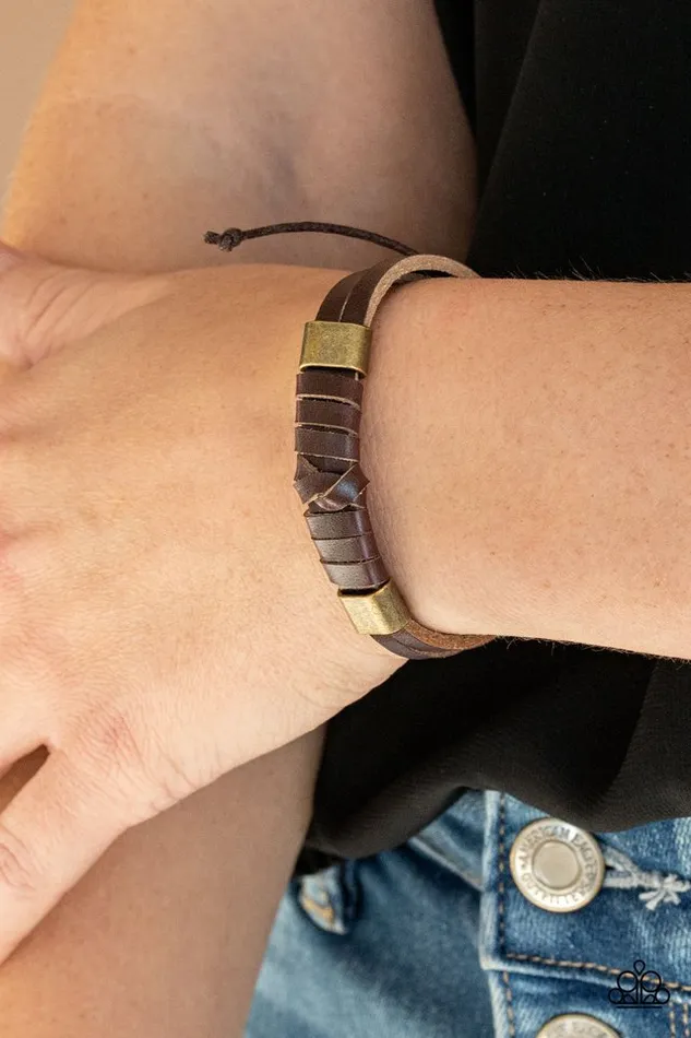 Paparazzi Jewelry Bracelets Paparazzi Bracelet Drifter Decor Brown