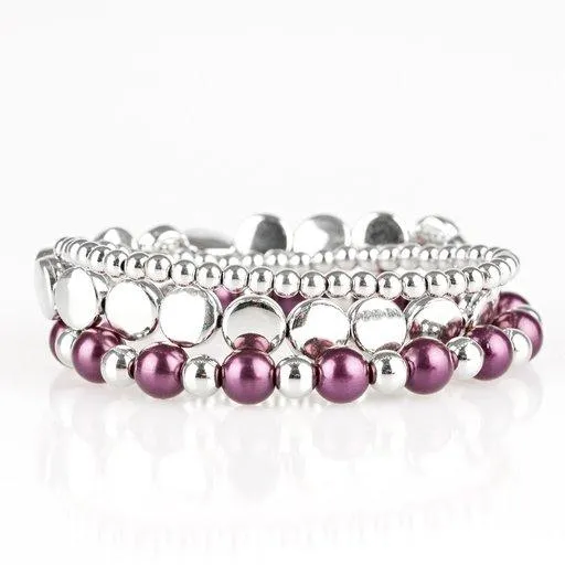 Paparazzi Jewelry Bracelets Paparazzi Bracelet Girly Girl Glamour Purple