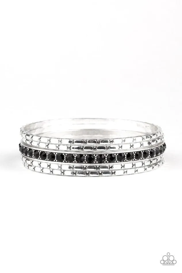 Paparazzi Jewelry Bracelets Paparazzi Bracelet Glitzy Grunge Black
