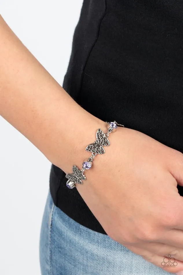 Paparazzi Jewelry Bracelets Paparazzi Bracelet Has a WING to It Purple