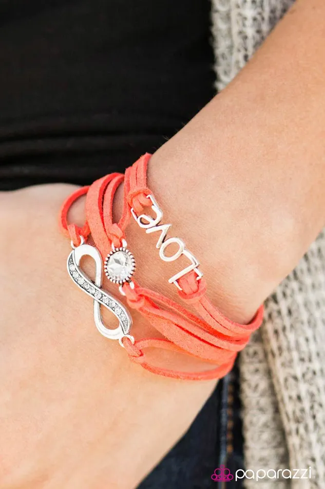 Paparazzi Jewelry Bracelets Paparazzi Bracelet Infinitely Irresistible Orange