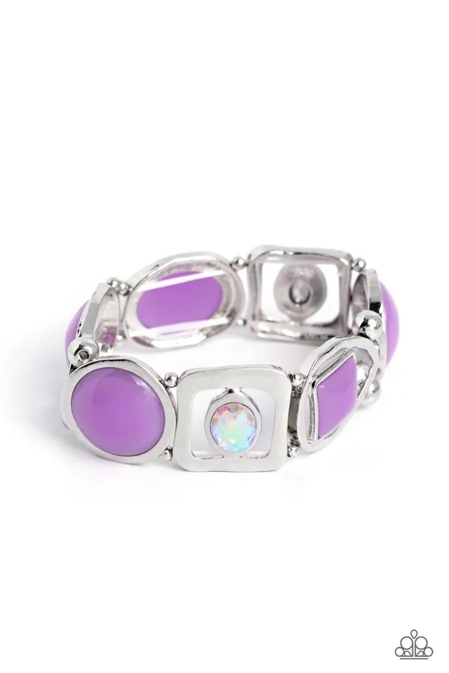 Paparazzi Jewelry Bracelets Paparazzi Bracelet Majestic Mashup Purple Paparazzi Jewelry Bracelets Paparazzi Bracelet Majestic Mashup Purple