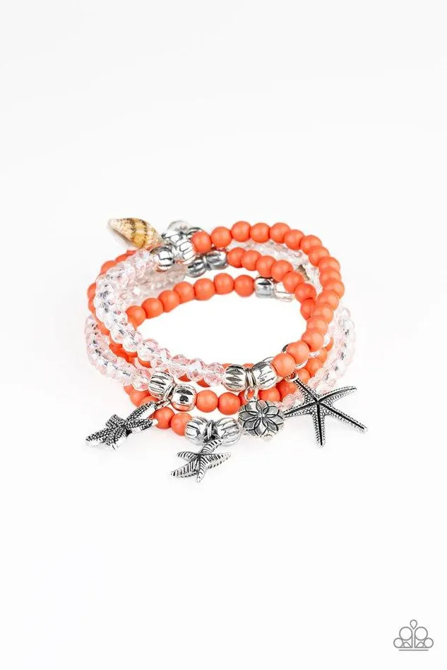 Paparazzi Jewelry Bracelets Paparazzi Bracelet Ocean Breeze Orange