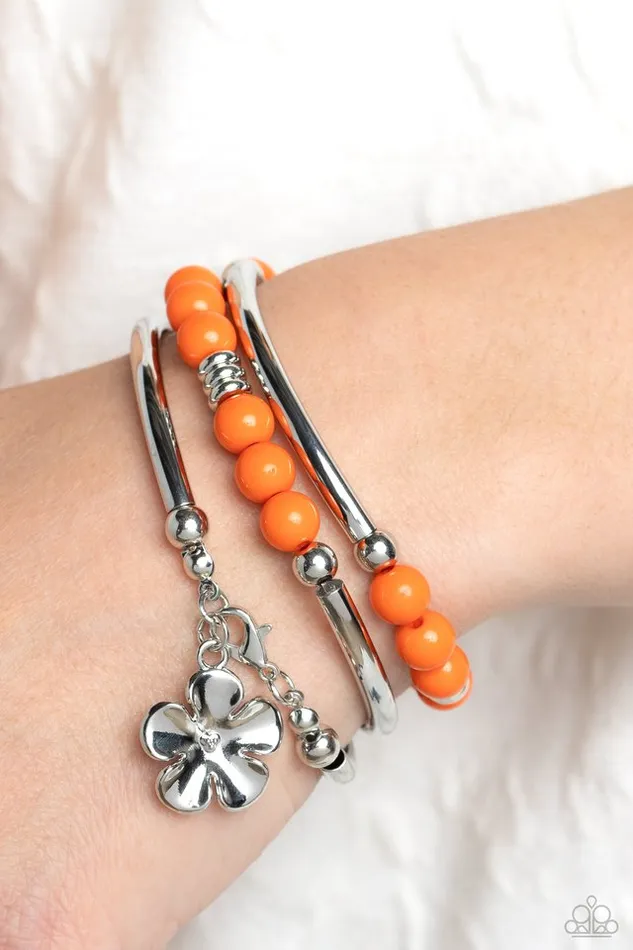 Paparazzi Jewelry Bracelets Paparazzi Bracelet Off the WRAP Orange