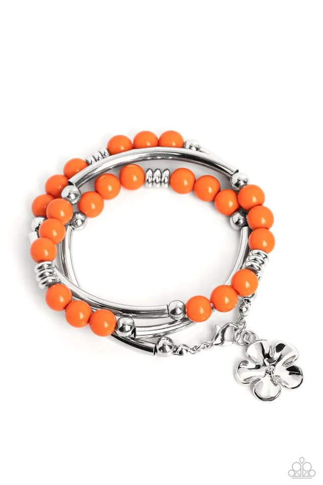 Paparazzi Jewelry Bracelets Paparazzi Bracelet Off the WRAP Orange Paparazzi Jewelry Bracelets Paparazzi Bracelet Off the WRAP Orange