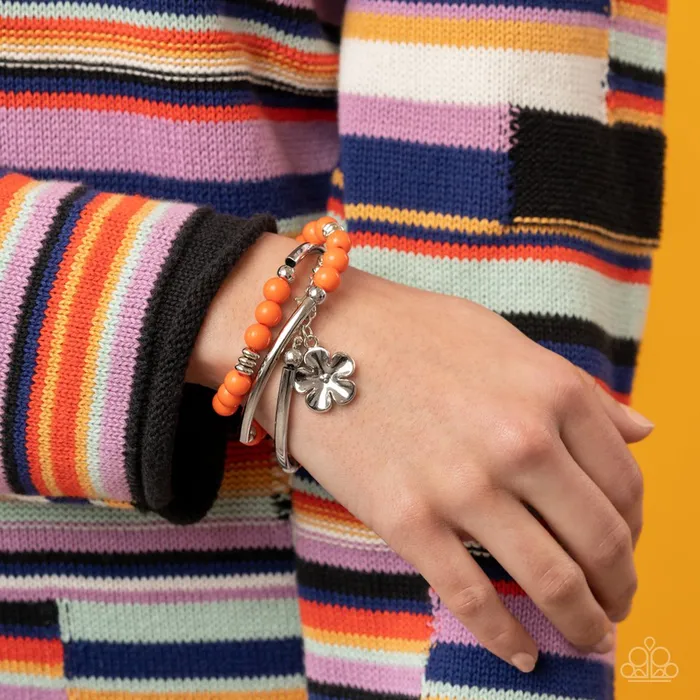 Paparazzi Jewelry Bracelets Paparazzi Bracelet Off the WRAP Orange Paparazzi Jewelry Bracelets Paparazzi Bracelet Off the WRAP Orange