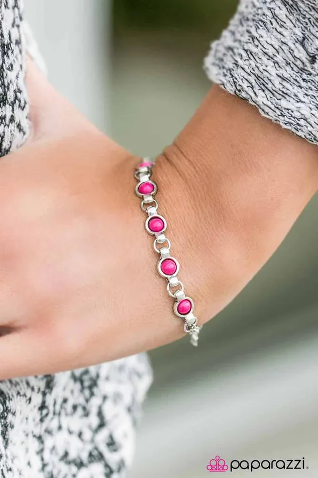 Paparazzi Jewelry Bracelets Paparazzi Bracelet Power Color Pink