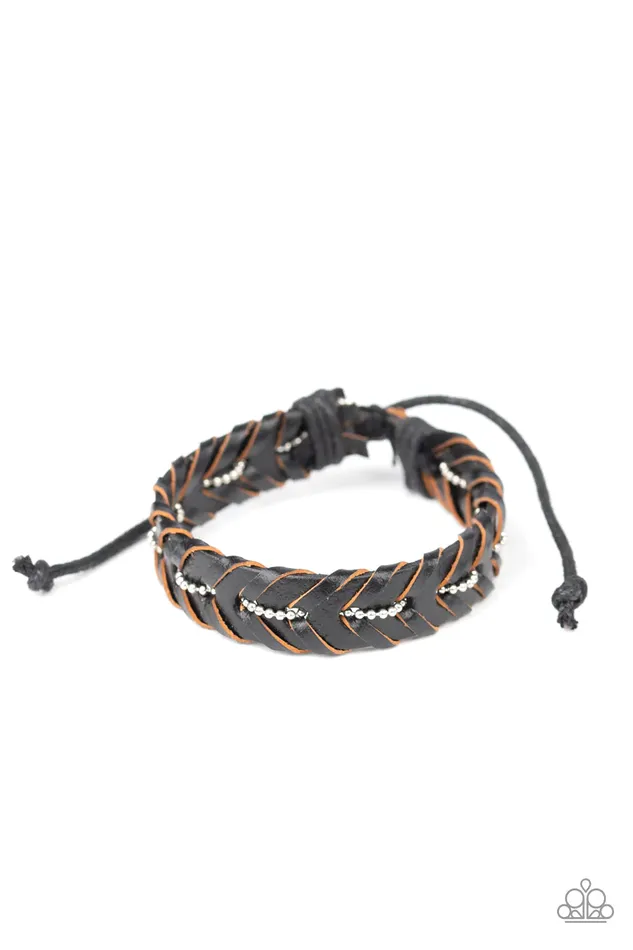 Paparazzi Jewelry Bracelets Paparazzi Bracelet Rugged Rancher Black