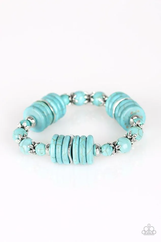 Paparazzi Jewelry Bracelets Paparazzi Bracelet Sagebrush Serenade Blue
