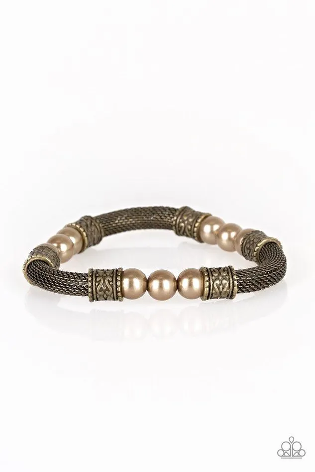 Paparazzi Jewelry Bracelets Paparazzi Bracelet Talk Some SENSEI Brass